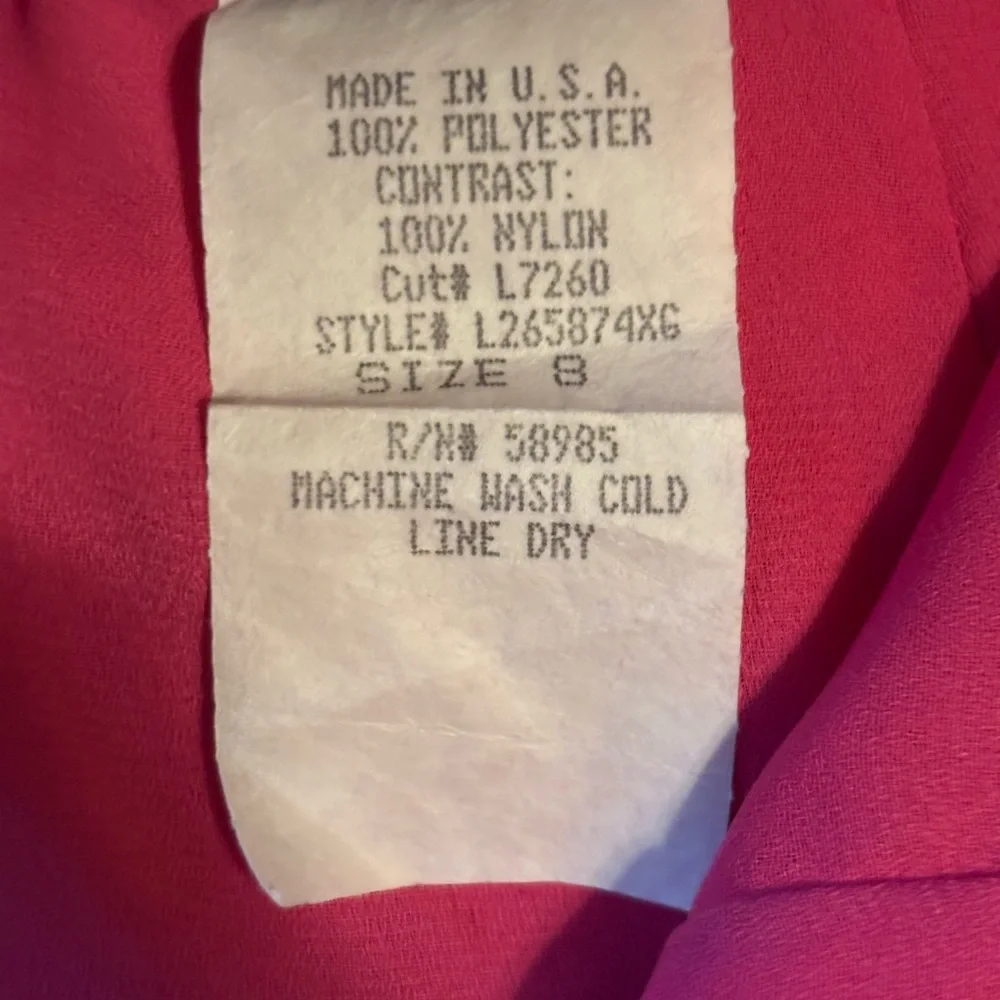 Clio Vintage Vibrant Pink Maxi Skirt - size 8 - Picture 6 of 6